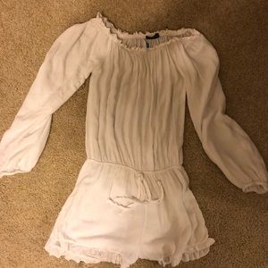 White brandy Melville romper!